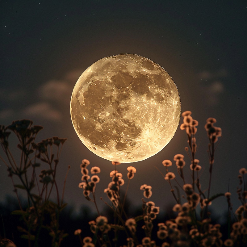 ¿Cómo afecta la luna llena al crecimiento de las plantas?